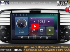 WITSON FIAT 500 2010-2015 Android-AUTO-SELBST- MULTIMEDIA-SPIELER-SCHIRM-STEREO- RADIO VIDEO-GPS (T8779B)